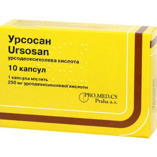 Урсосан капсулы 250 мг №10